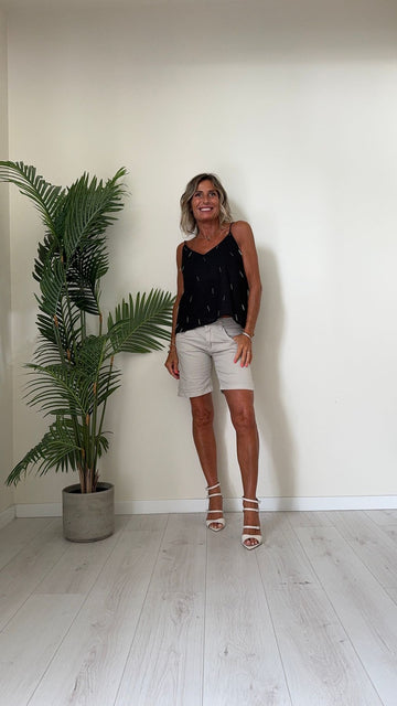 DAFNE - TP03P24 - TOP COTONE CON APPLICAZIONI CANOTTIGLIE