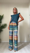 DAFNE - 411P19 - TOP LUREX IN VISCOSA MANICA ROUCHES