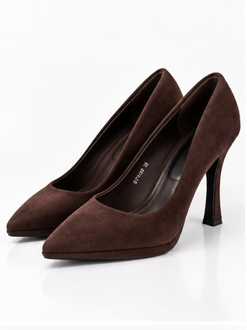 Clarté - Décolleté in Suede con Tacco Scultura e Plateau