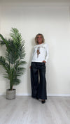 CELLOFUN - 2454T - T-SHIRT MANICA LUNGA CON PATCH DONNA CHE CAMMINA