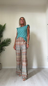 DAFNE - 411P19 - TOP LUREX IN VISCOSA MANICA ROUCHES