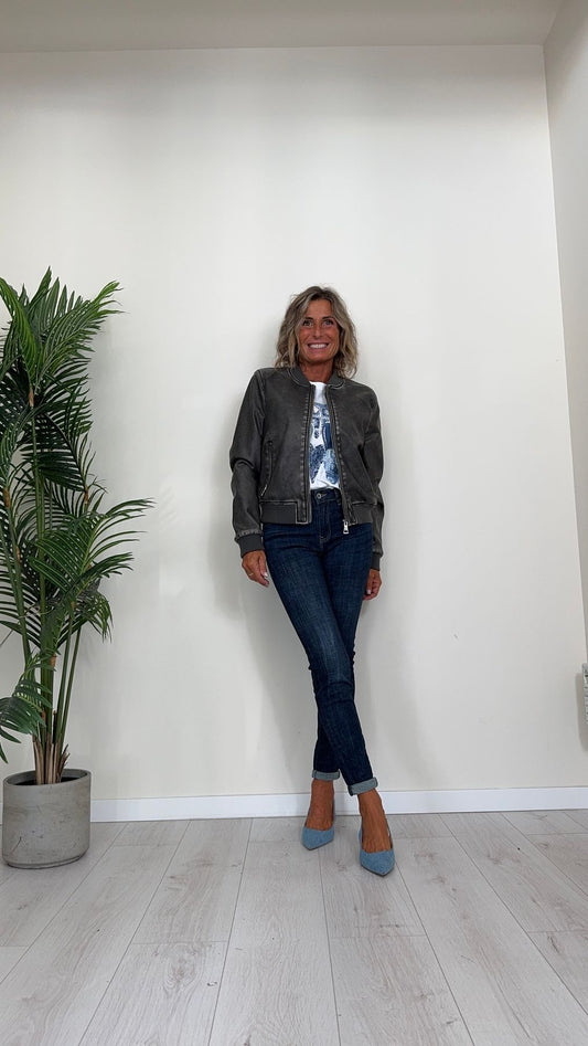 DAFNE - 1122P28 - JEANS TINTO IN BOTTE, SLIM FIT