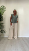 VENTISEI - 21.1871P19 - BLUSA VISCOSA 100% DOPPIO SCOLLO A V STONDATO