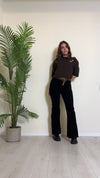 VICOLO - 7703TS - MAGLIA LANA/VISCOSA A SCATOLA CON APPLICAZIONI STRASS