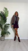 TENSIONE IN - 35297 - GONNA CORTA IN POLIVISCOSA ZIP LATERALE