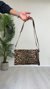 HIGH GARDEN - 4449 - POCHETTE IN PELLE FANTASIA ANIMALIER CON TRACOLLA