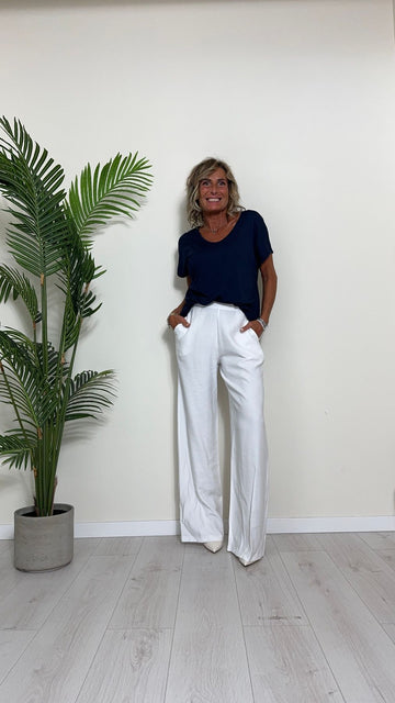 TWEED - J1008P15 - T-SHIRT OVER VISCOSA(95%) SCOLLO V STONDATO