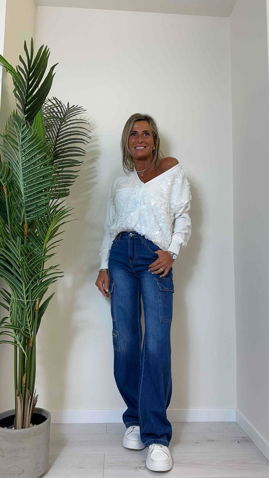 DAFNE - CHG6698P32 - JEANS CARGO FLUIDO