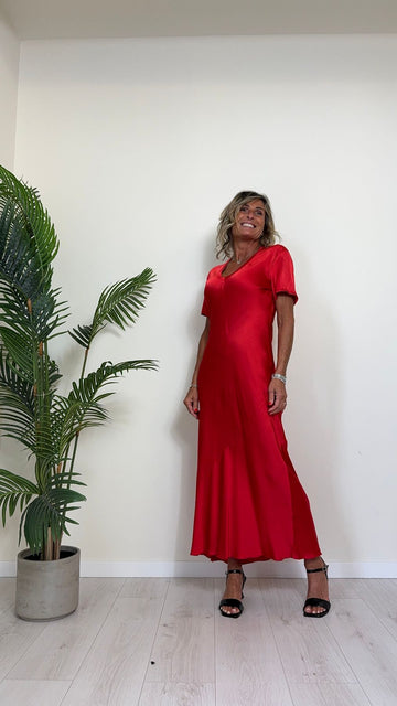 Donna Vestito Rosso Vicolo VICOLO VICOLO Vestiti Vestito Corto