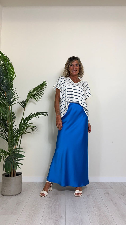 SUSYMIX - 10213 - MAGLIA VISCOSA SCOLLO A V RIGATA