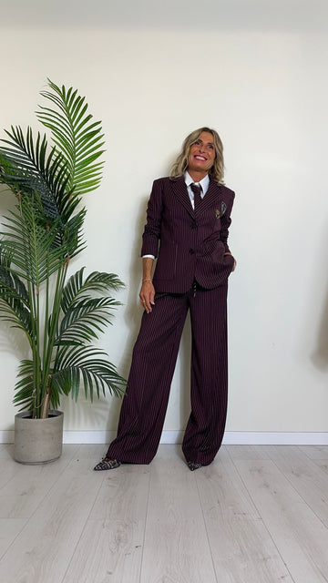 IMPERIAL - J9990026S - GIACCA POLIVISCOSA GESSATA CON STEMMI COLLEGE