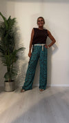DAFNE - 3388P29 - PANTALONE FANTASIA AFRO, VITA ELASTICATA CON CINTURINA, 100%VISCOSA