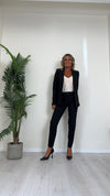 DAFNE - 3304P26 - PANTALONE A SIGARETTA IN TESSUTO TECNICO STRETCH, SOFT TOUCH,TASCHE A FILO