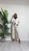 D'ELLE - FRN66173 - GIACCA/CARDIGAN EFFETTO PELUCHE CON TASCHINI E BOTTONCINI DORATI