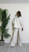 VICOLO - TB0908 - PANTALONE PALAZZO 70% VISCOSA ELASTICO VITA