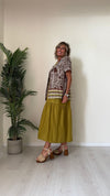 DAFNE - 24393P33 - GIACCA 100% LINO FANTASIA CON SPALLINE IMBOTTITE