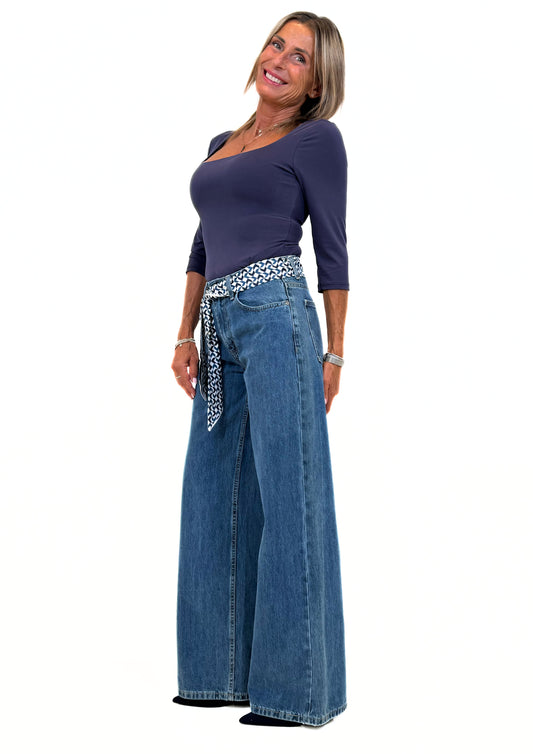 Inès - Jeans Gamba Dritta 5 Tasche