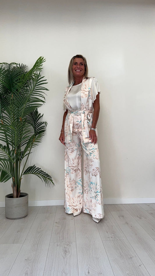 GIORGIA & JHONS - 60282SS24 - PANTALONE FANTASIA, A PALAZZO FANTASIA DELICATA