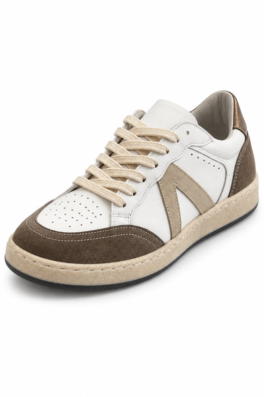 Craie - Sneaker in Pelle con Inserti in Suede