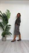 SUSYMIX - 24565V5 - BLUSA SCOLLO A GOCCIA IN 100% VISCOSA ANIMALIER