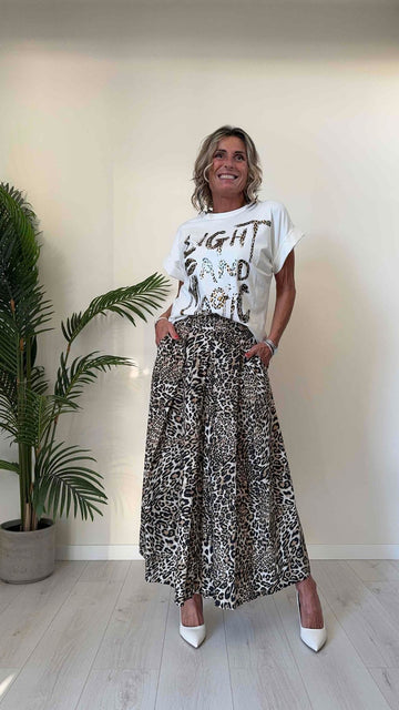 VENTISEI - A4305-J4P14 - T-SHIRT STAMPA "LIGHT & MAGIC"