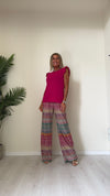DAFNE - 411P19 - TOP LUREX IN VISCOSA MANICA ROUCHES