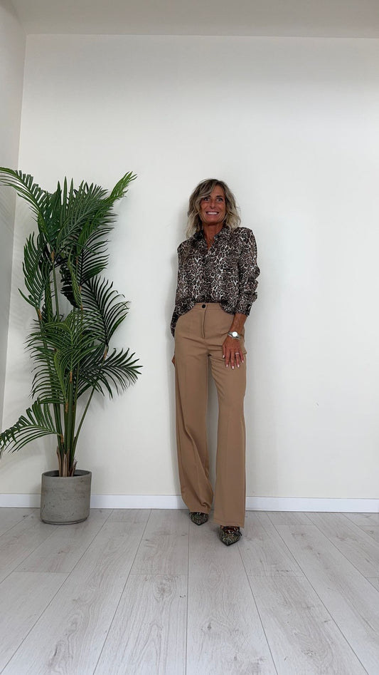 PLEASE - C0D9CX3000 - CAMICIA ANIMALIER LEOPARDATO, 100%VISCOSA