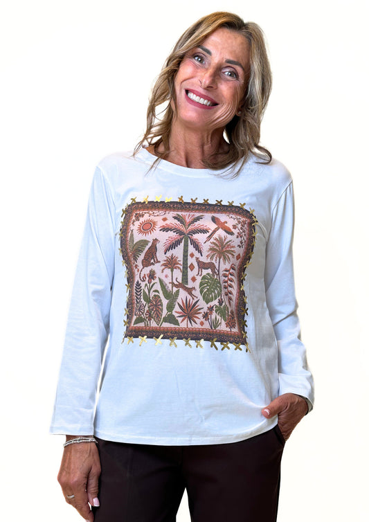 Leopard - Long Sleeve Stampa Leopard