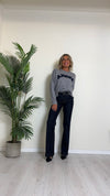 SUSYMIX - M90022 - MAGLIA VISCOSA CON SCRITTA "AMOUR" ORSETTO E STRASS INCASTONATI