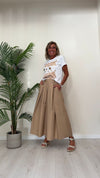 DAFNE - 252PEP13 - T-SHIRT COTONE STAMPA PENNELLATE
