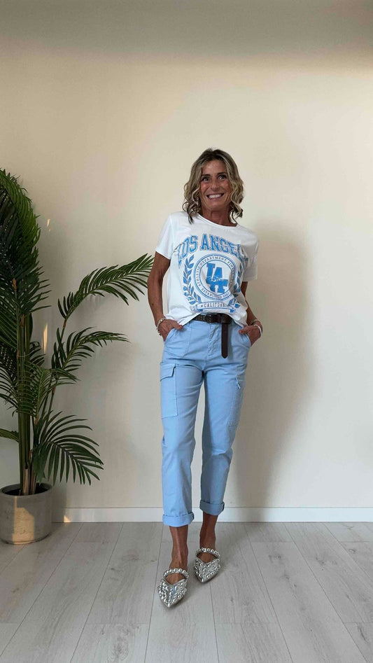 DAFNE - 718142LAP13 - T-SHIRT COTONE STAMPA LOS ANGELES
