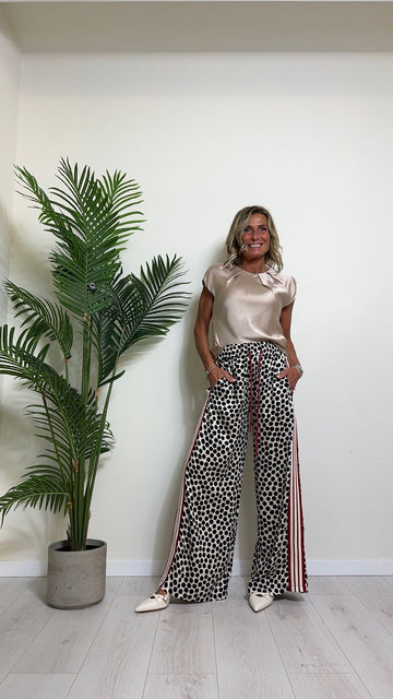 IMPERIAL - RGA8HIL - BLUSA VISCOSA GIROCOLLO PINCES SPALLA SCESA