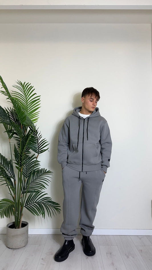 IMPERIAL - F8588F002 - FELPA ZIP CON CAPPUCCIO E RETRO LETTERING