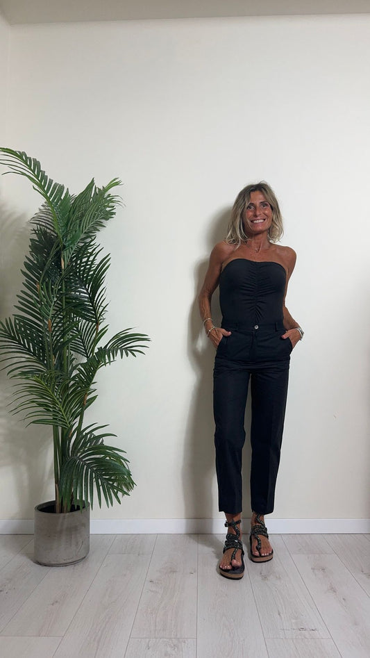 VICOLO - UB0272 - BODY STRAPLES ARRICCIATO 94%VISCOSA 6% ELASTAN