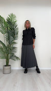 SUSYMIX - R748NY - CAMICIA COTONE BOTTONE GIOIELLO