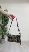 HIGH GARDEN - 4449 - POCHETTE IN PELLE FANTASIA ANIMALIER CON TRACOLLA