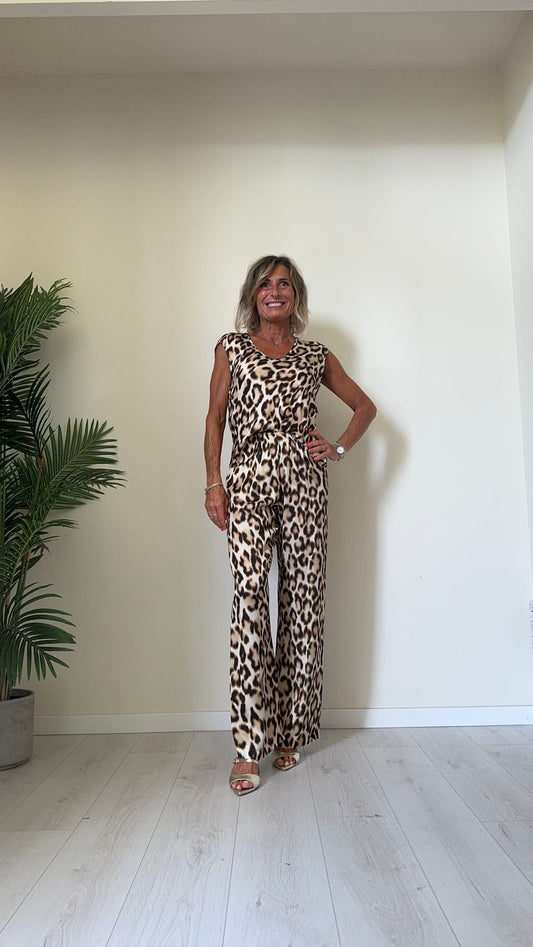 IMPERIAL - REH0HPM - BLUSA 100%VISCOSA SCOLLON A CUORE FANTASIA ANIMALIER