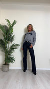 SUSYMIX - M90022 - MAGLIA VISCOSA CON SCRITTA "AMOUR" ORSETTO E STRASS INCASTONATI