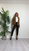DAFNE - 9047P29 - CARDIGAN VISCOSA DOPPIATA  CON TASCHE, FIT A SCATOLA
