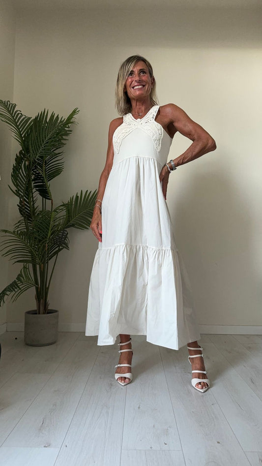 GIORGIA & JHONS - 60510SS24 - ABITO COTONE RICAMO FARFALLA