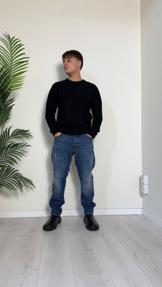 IMPERIAL - P5407LUP10 - JEANS GAMBA DRITTA CON ABRASIONI