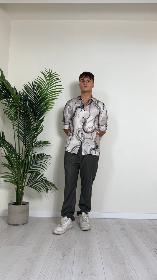 IMPERIAL - CYT91HF - CAMICIA 100%VISCOSA FANTASIA ASTRATTA