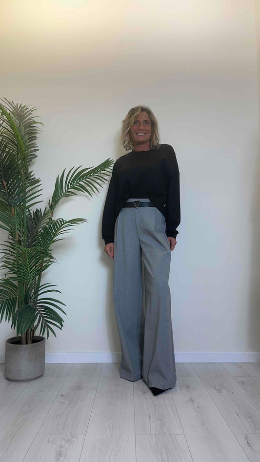 PLEASE - F0G2OH1000 - FELPA VISCOSA A SCATOLINA