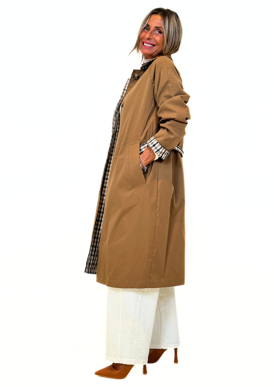 Dorure - Trench Reversibile con Interno a Quadri