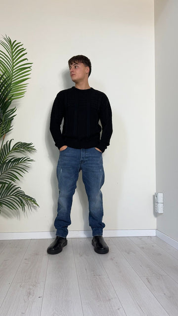 IMPERIAL - M814124334 - PULL PARICOLLO MISTO LANA EFFETTO HAND-MADE