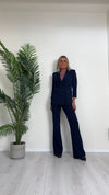 IMPERIAL - P3E9IAW - PANTALONE CREPE ELASTICIZZATO CON ZIP A SCOMPARSA SUL RETRO, FLARE FIT