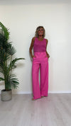 VICOLO - UB0009 - CANOTTA/TOP COSTINE CON LUREX
