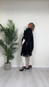 CELLOFUN - 2436CP - CAPPOTTO/MANTELLA CON FRANGE, FUSCIACCA STACCABILE E BOTTONI MILITARY