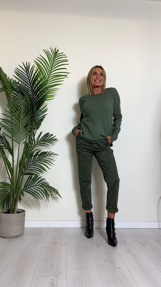 DAFNE - QC23016P19 - MAGLIA VISCOSA COLLO, ORLO E POLSI ROTOLINO