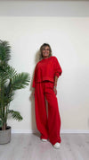VICOLO - TB0908 - PANTALONE PALAZZO 70% VISCOSA ELASTICO VITA